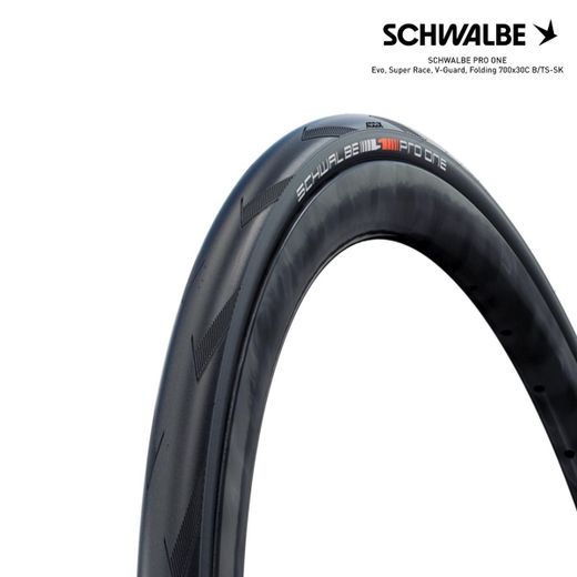 SCHWALBE PRO ONE Evo, Super Race, V-Guard, Folding 700x30C B/TS-SK