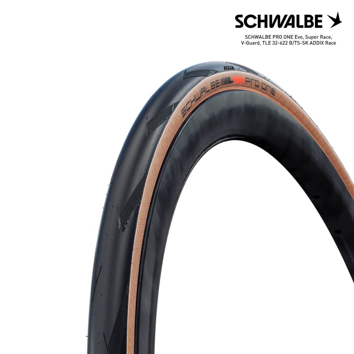 SCHWALBE PRO ONE Evo, Super Race, V-Guard, TLE 32-622 B/TS-SK ADDIX Race