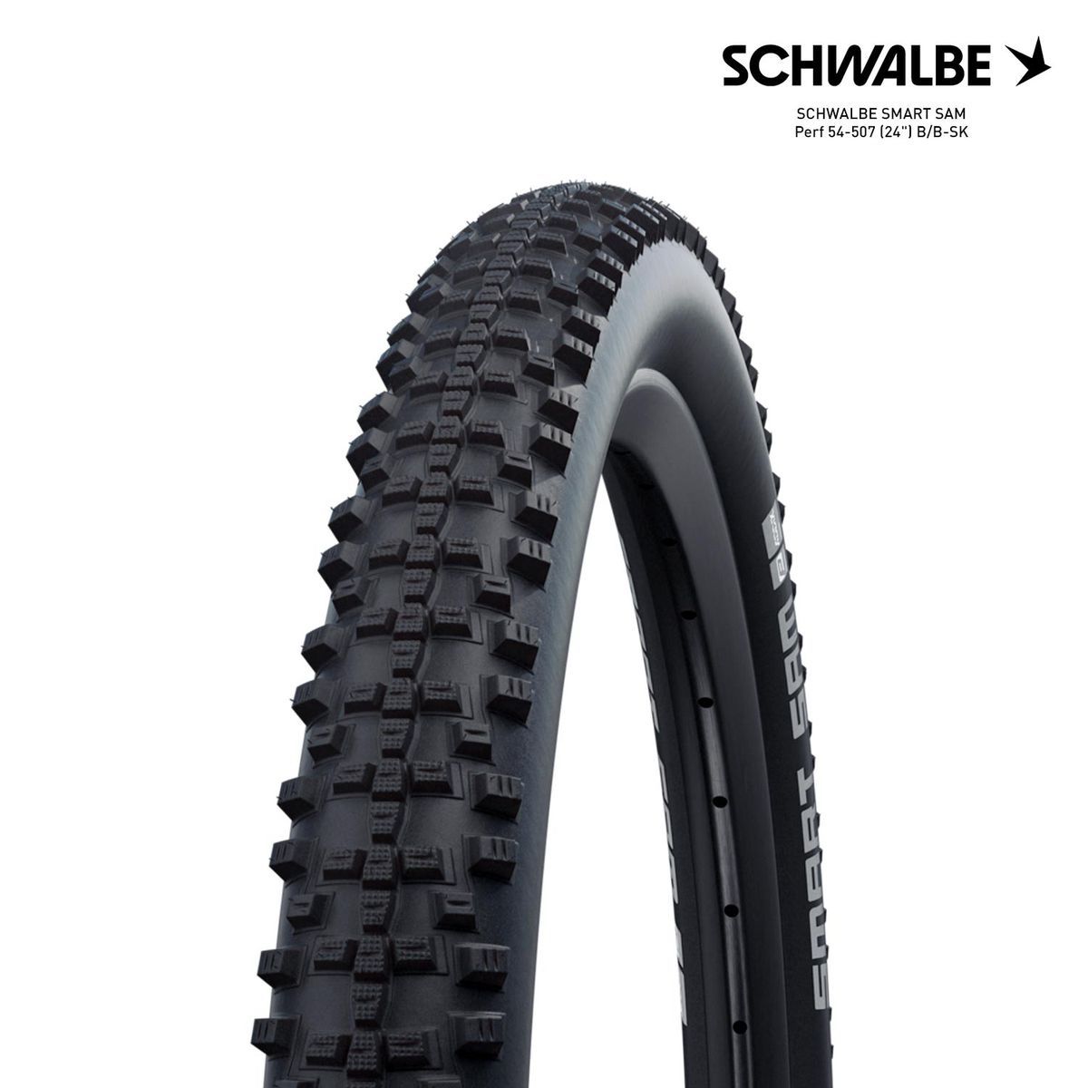 SCHWALBE SMART SAM Perf 54-507 (24") B/B-SK