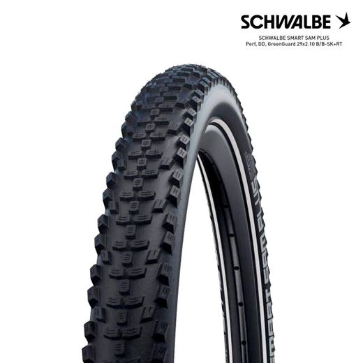 SCHWALBE SMART SAM PLUS Perf, DD, GreenGuard 29x2.10 B/B-SK+RT