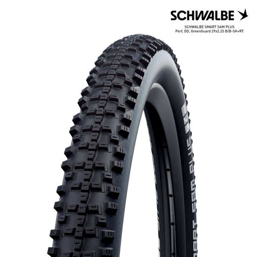 SCHWALBE SMART SAM PLUS Perf, DD, GreenGuard 29x2.25 B/B-SK+RT