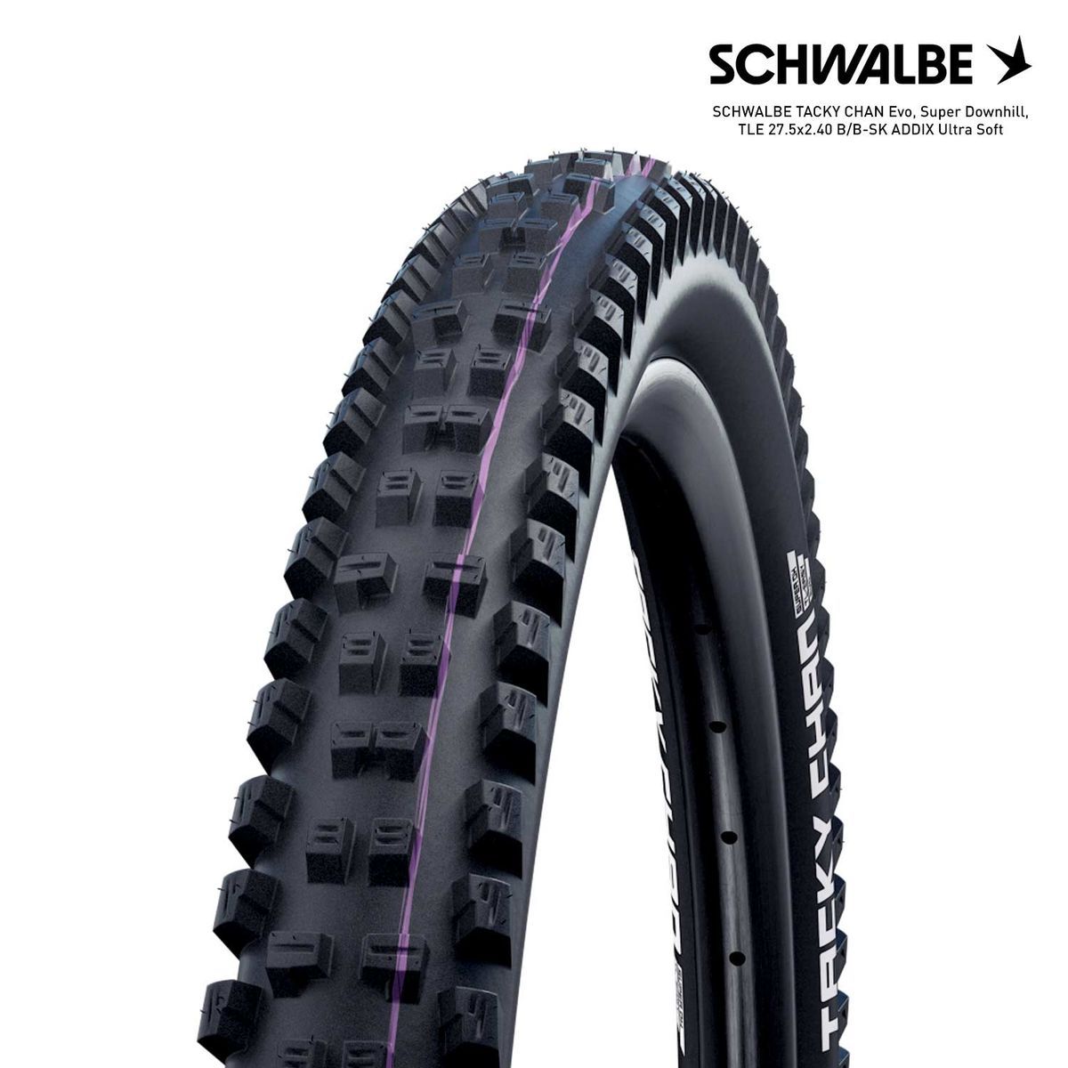 SCHWALBE TACKY CHAN Evo, Super Downhill, TLE 27.5x2.40 B/B-SK ADDIX Ultra Soft