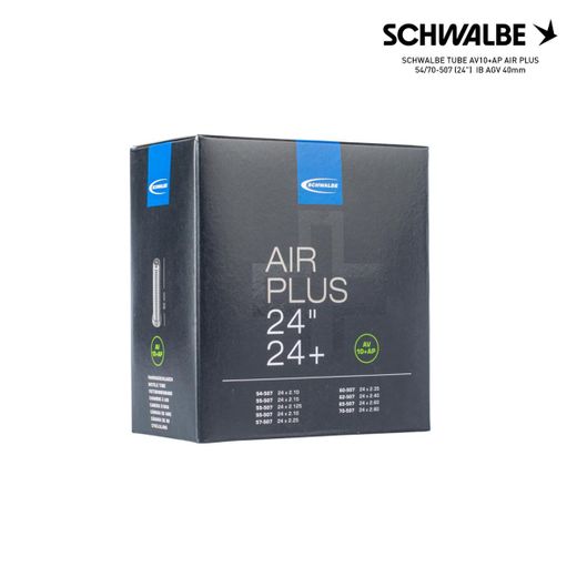 SCHWALBE TUBE AV10+AP AIR PLUS 54/70-507 (24")  IB AGV 40mm