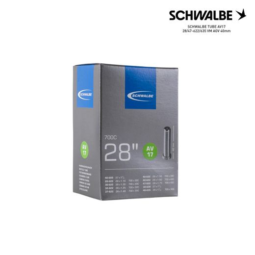 SCHWALBE TUBE AV17 28/47-622/635 VM AGV 40mm