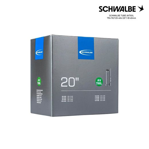 SCHWALBE TUBE AV7XXL TR4 90/120-406 (20") IB 40mm
