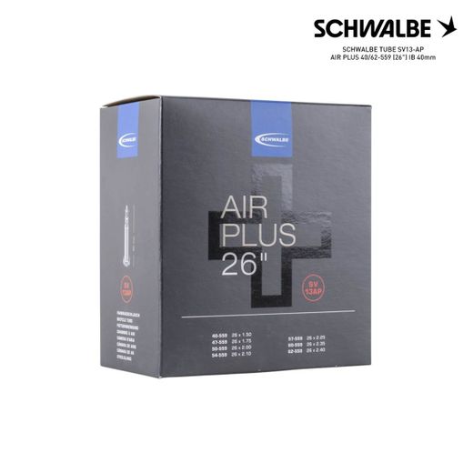 SCHWALBE TUBE SV13-AP AIR PLUS 40/62-559 (26") IB 40mm