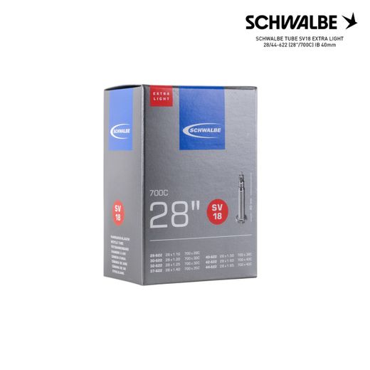 SCHWALBE TUBE SV18 EXTRA LIGHT 28/44-622 (28"/700C) IB 40mm