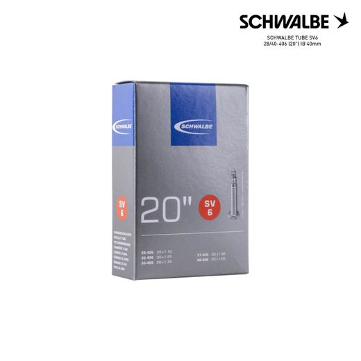 SCHWALBE TUBE SV6 28/40-406 (20") IB 40mm