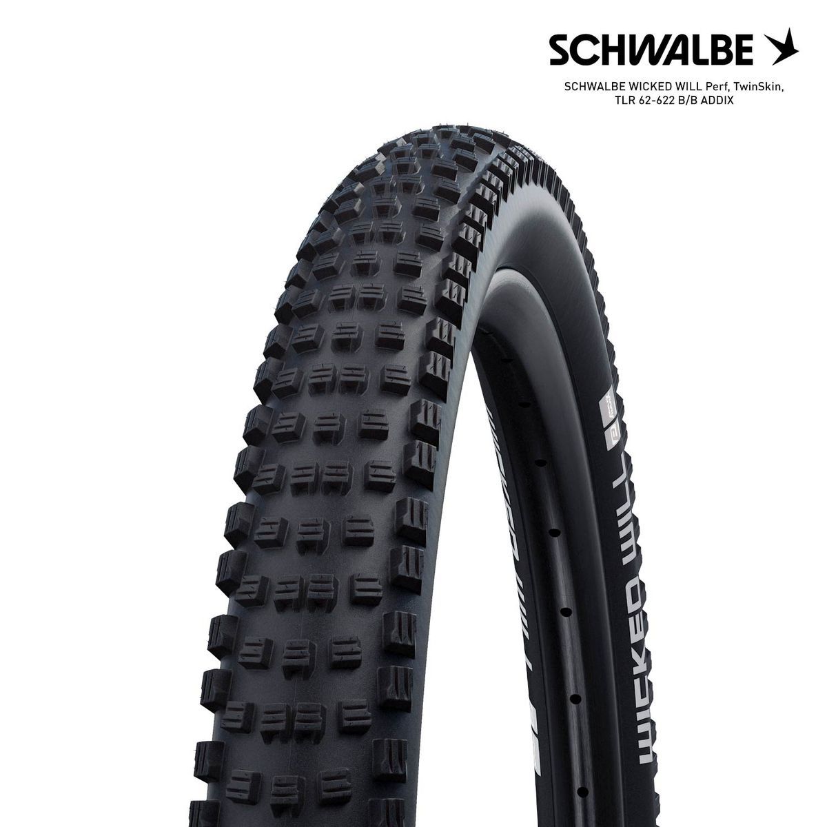 SCHWALBE WICKED WILL Perf, TwinSkin, TLR 62-622 B/B ADDIX