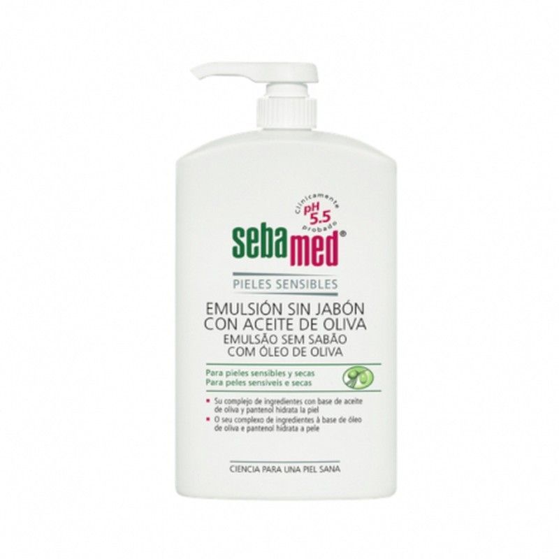 Sebamed emulsión sin jabón con aceite de oliva Higiene pieles secas