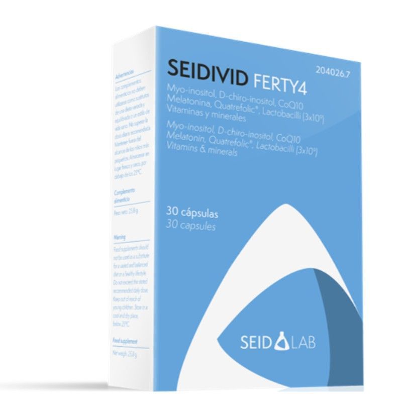 Seidivid Ferty4 30 cápsulas – Fórmula avanzada para Preconcepción femenina
