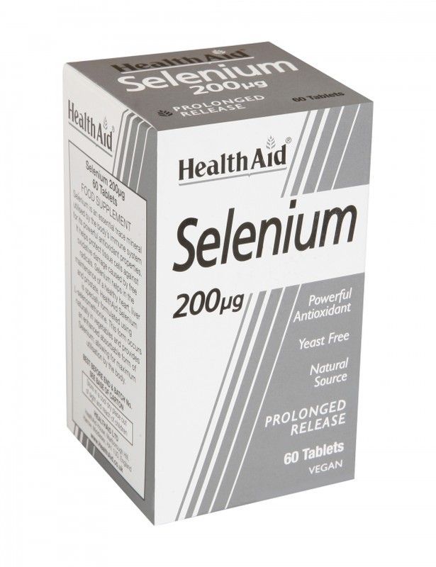 Selenio 200µg 60 Comprimidos Health Aid