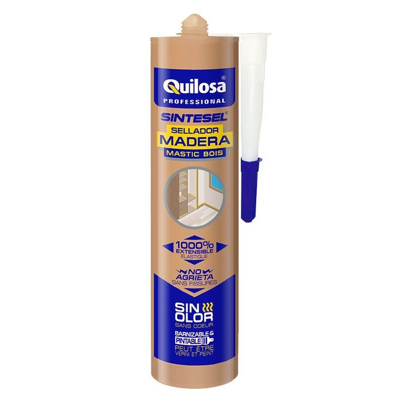 Sellador acrílico siliconado QUILOSA Sintesel Sellador Sintesel Roble 300 Ml.
