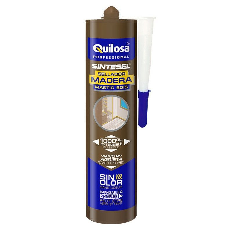 Sellador acrílico siliconado QUILOSA Sintesel Sellador Sintesel Wengue 300 Ml.