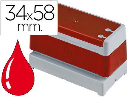 Sello automatico brother 34 mm x 58 mm rojo