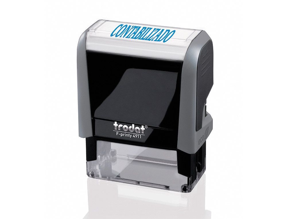 Sello entintado Printy 4911 F8 P3 CONTABILIZADO almohadilla azul