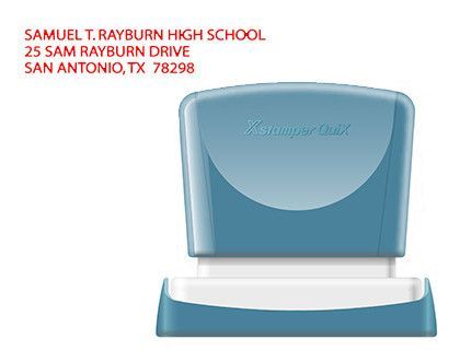 Sello x'stamper quix personalizable color rojo medidas 14x60 mm q-14