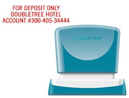 Sello x'stamper quix personalizable color rojo medidas 16x48 mm q-11