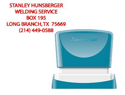 Sello x'stamper quix personalizable color rojo medidas 24x49 mm q-12