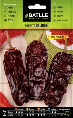 Semilla hortícola de pimiento belrubi