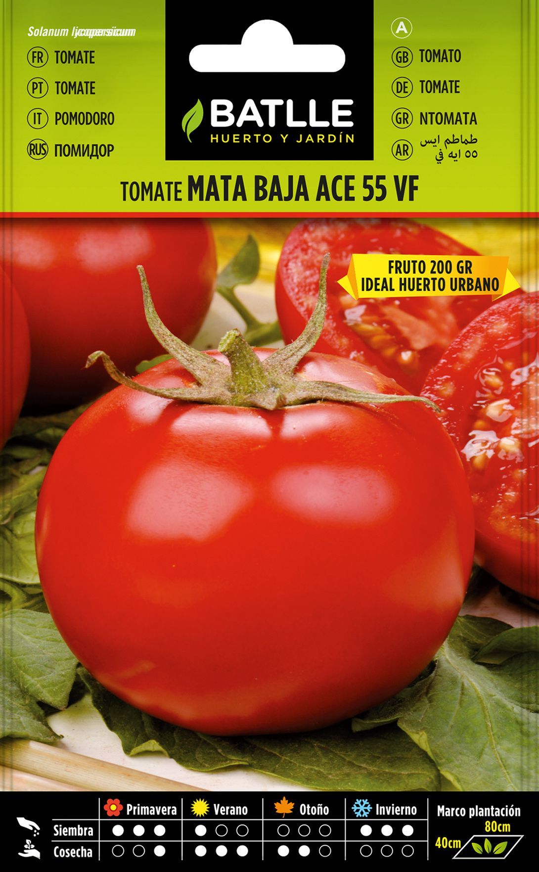 Semilla hortícola de tomate ace 55 vf