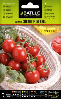 Semilla hortícola de tomate cherry mini bell, tomate cocktail tipo cherry