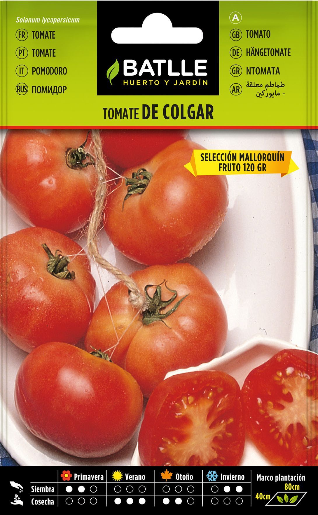 Semilla hortícola de tomate de colgar sel. mallorquin