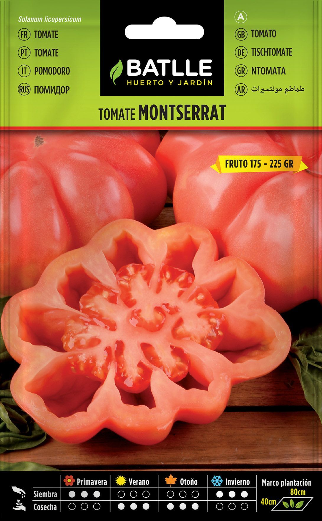 Semilla hortícola de tomate montserrat