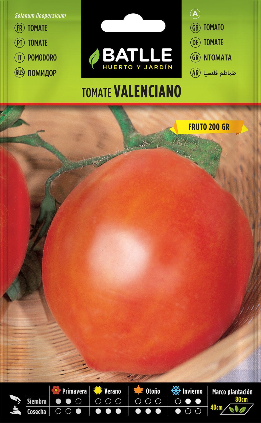 Semilla hortícola de tomate valenciano