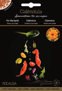 Semillas comestibles Caléndulas Gourmet