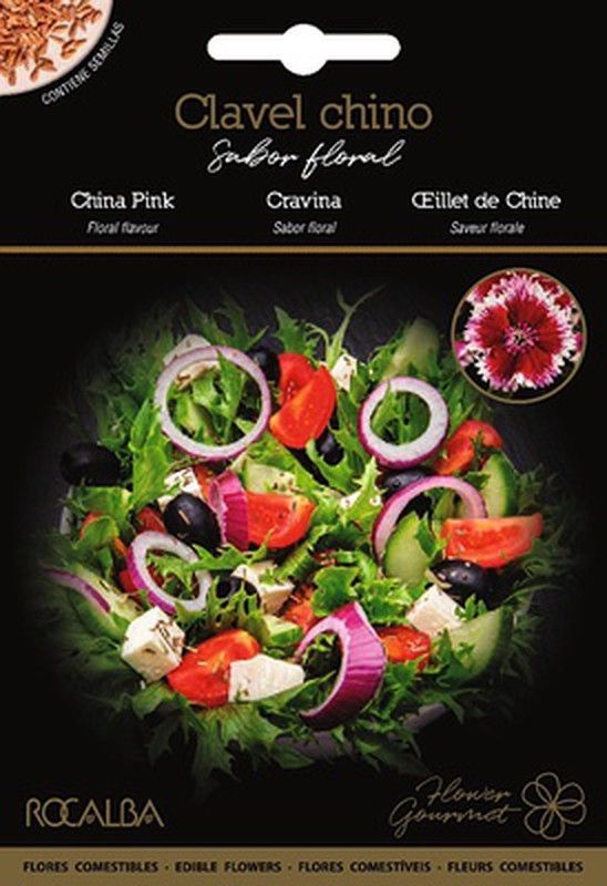 Semillas comestibles Clavel Chino Gourmet