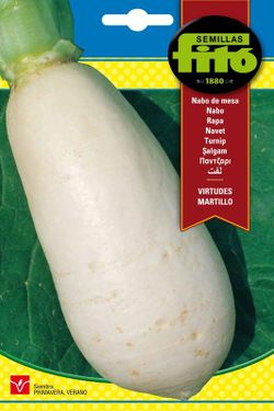 Semillas de Nabo Fino de Mesa Virtudes Martillo de marca Fito
