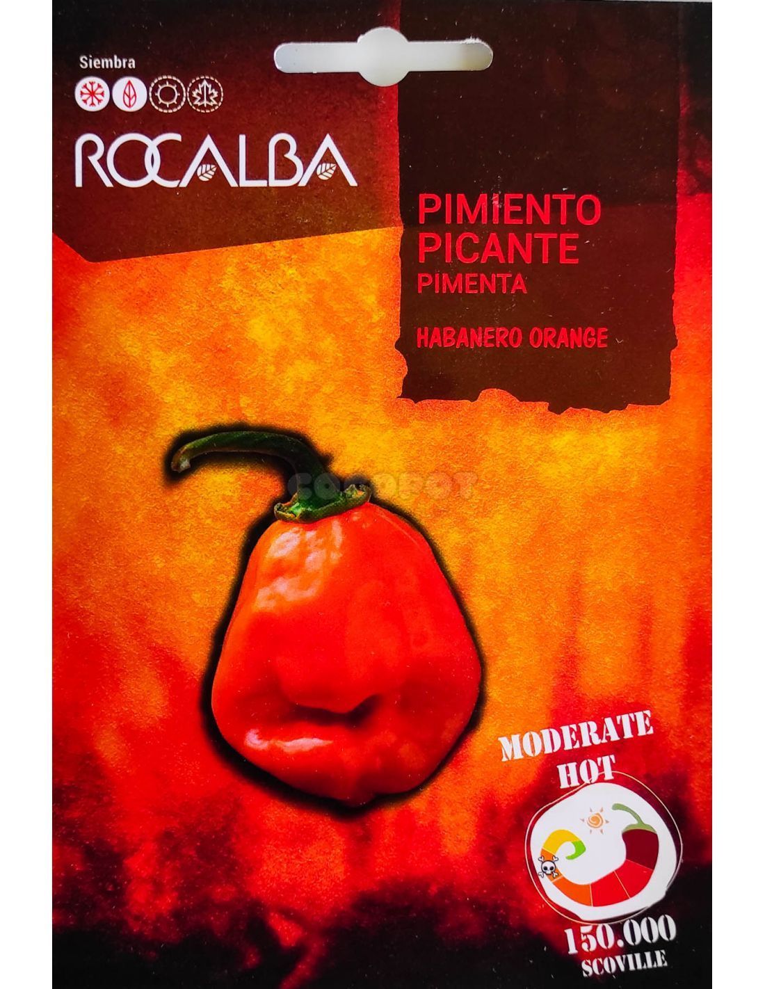SEMILLAS PIMIENTO PICANTE HABANERO ORANGE