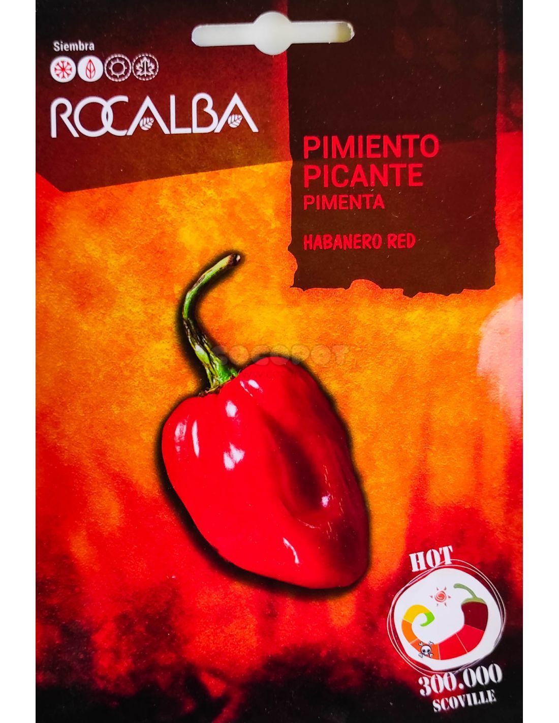 SEMILLAS PIMIENTO PICANTE HABANERO RED