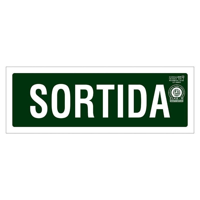 Señal 297X105 Pvc Sortida