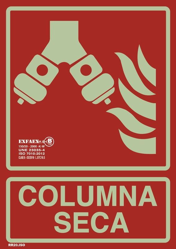 Señal “Columna seca” - RR20