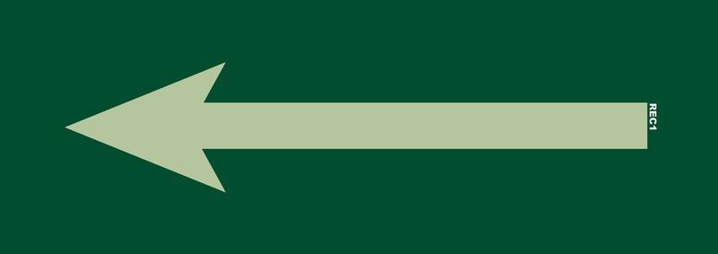 Señal de evacuación direccional-REC1