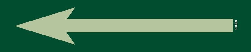 Señal de evacuación direccional-REC3