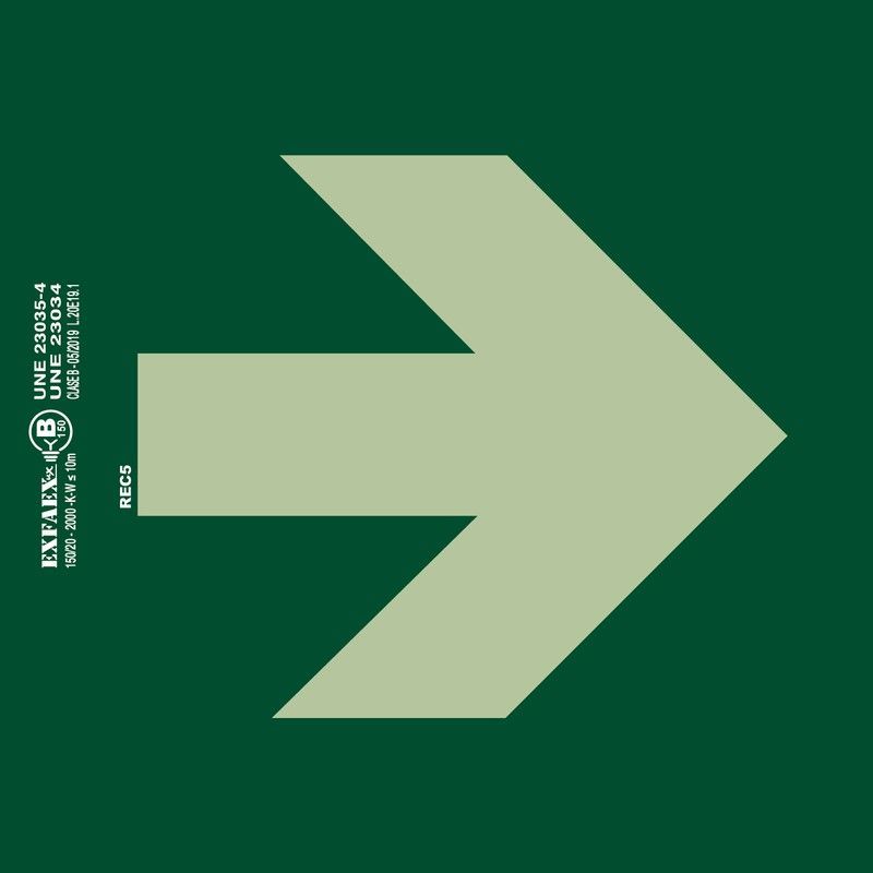 Señal de evacuación direccional-REC5