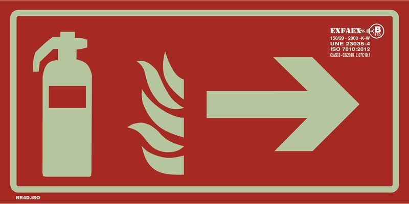Señal direccional “Extintor”- RR4D
