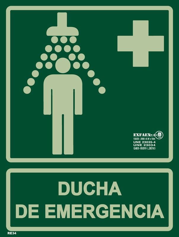 Señal “Ducha de emergencia”-RE34