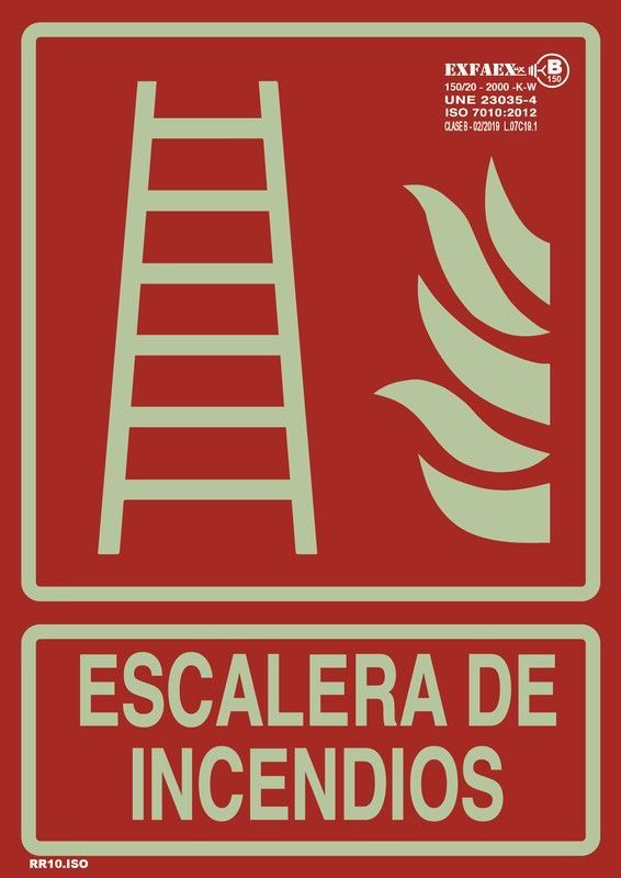 Señal “Escalera de incendio” - RR10