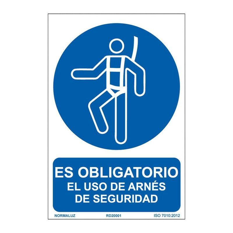 Señal Oblig El Uso Del Arnes 210x300mm
