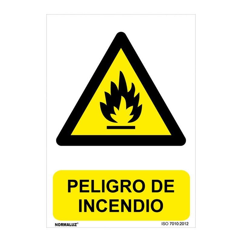 Señal Peligro De Incendio 210x300mm