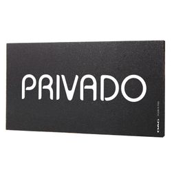Señal privado 8x15 cm