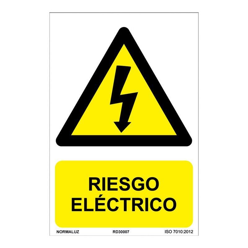 Señal Riesgo Electrico Pvc 210x300mm