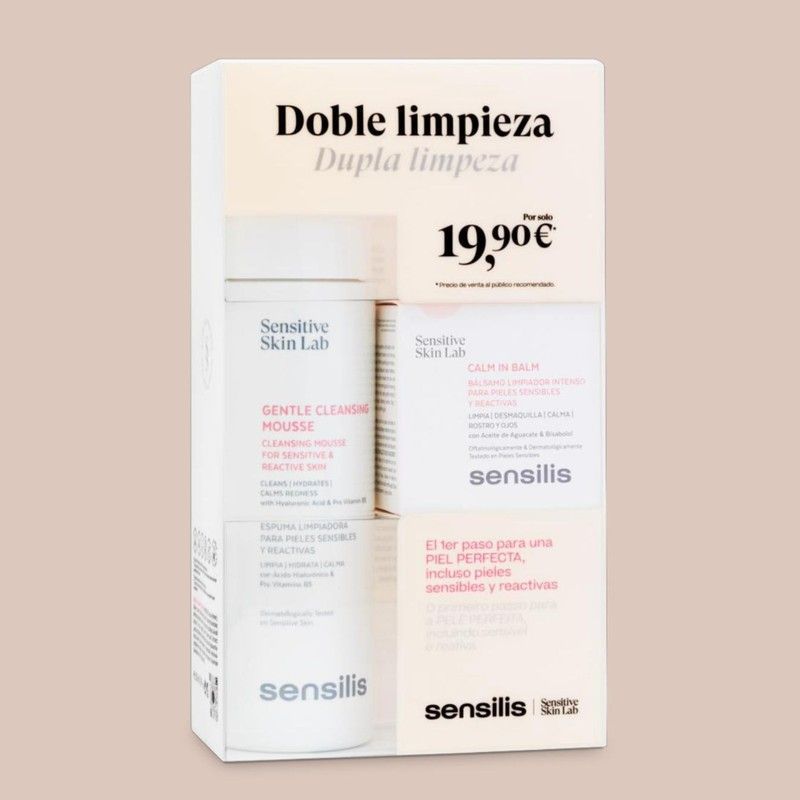 Sensilis Pack Doble Limpieza Gentle Cleansing [MOUSSE] 200 ml + Calm in Balm 25 ml