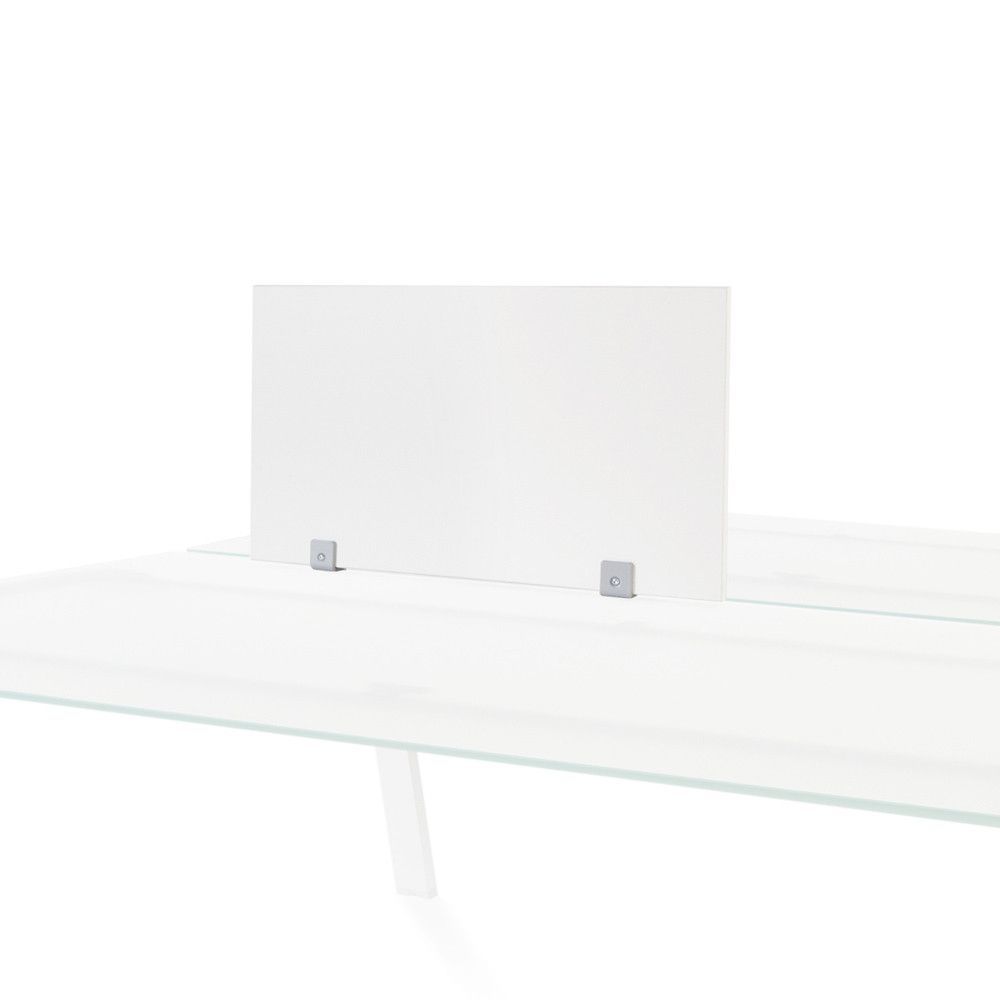 Separador Transversal De 70 x 40 cm Blanco  / Mesa Cristal