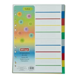 Separadores de colores Mktape