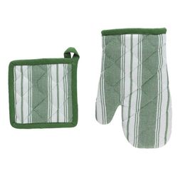 Serie Textile Verde. Manopla+Agarrador